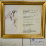 Angel and Poem by Victoria Sebanz